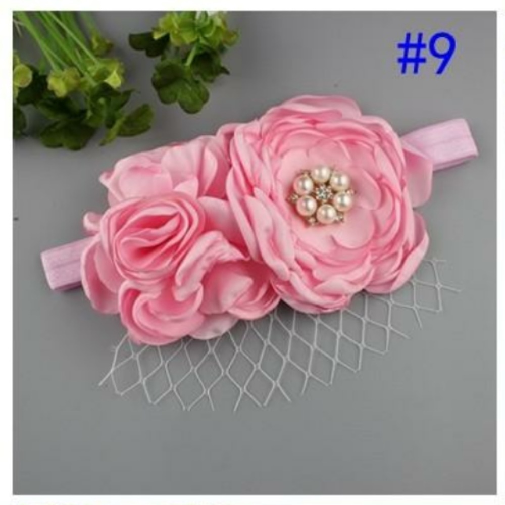 Headband W/Flower & Veil